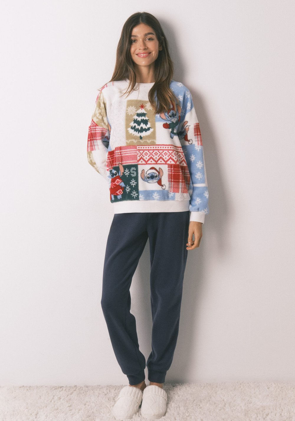 Pijama Stitch Tejido Polar Women Secret