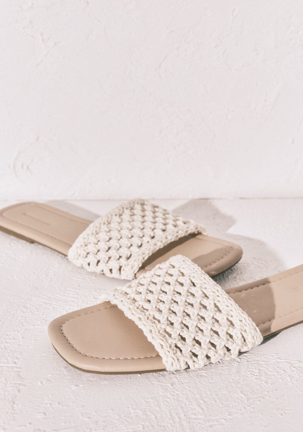 Sandalias de Pala de Crochet Women Secret para Mujer Blancas - Vista 3
