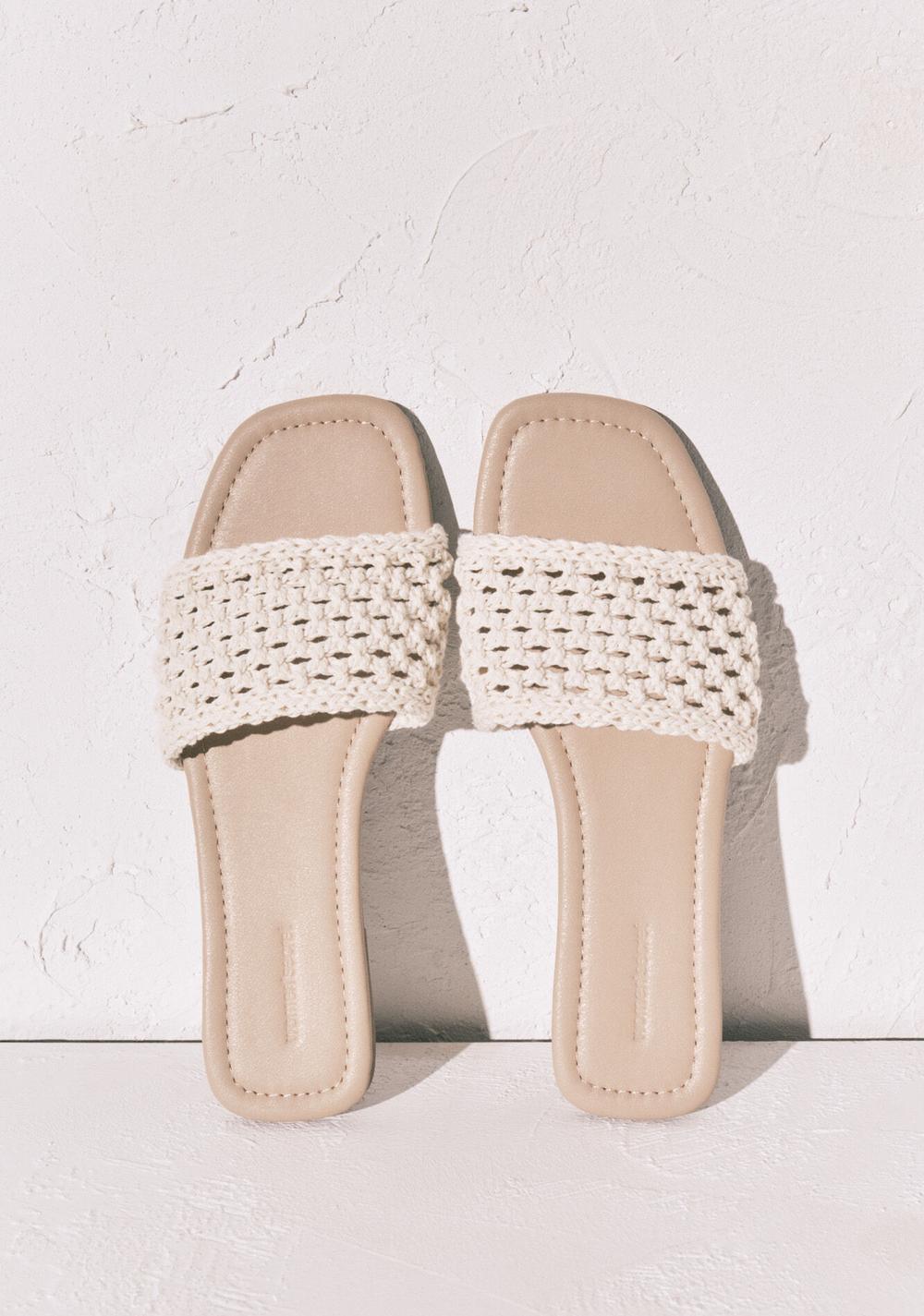 Sandalias de Pala de Crochet Women Secret para Mujer Blancas - Vista 4