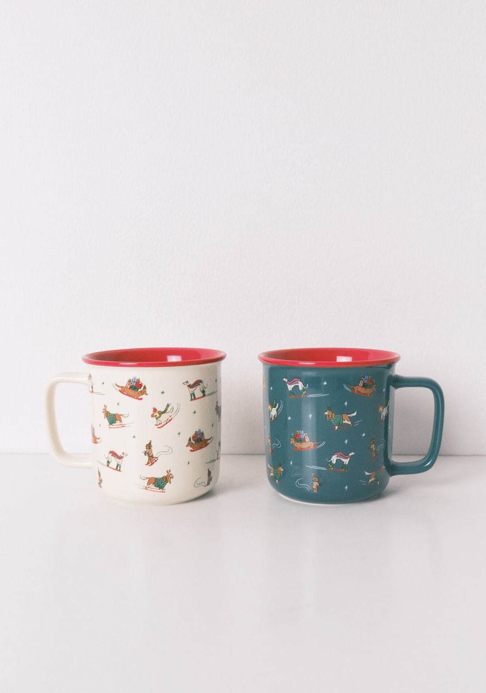 Set 2 Tazas Cerámica Perritos Women Secret