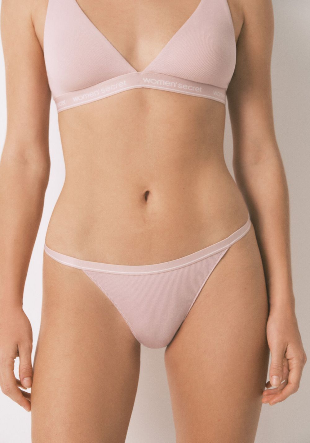 Tanga de Algodón Acanalado Women Secret