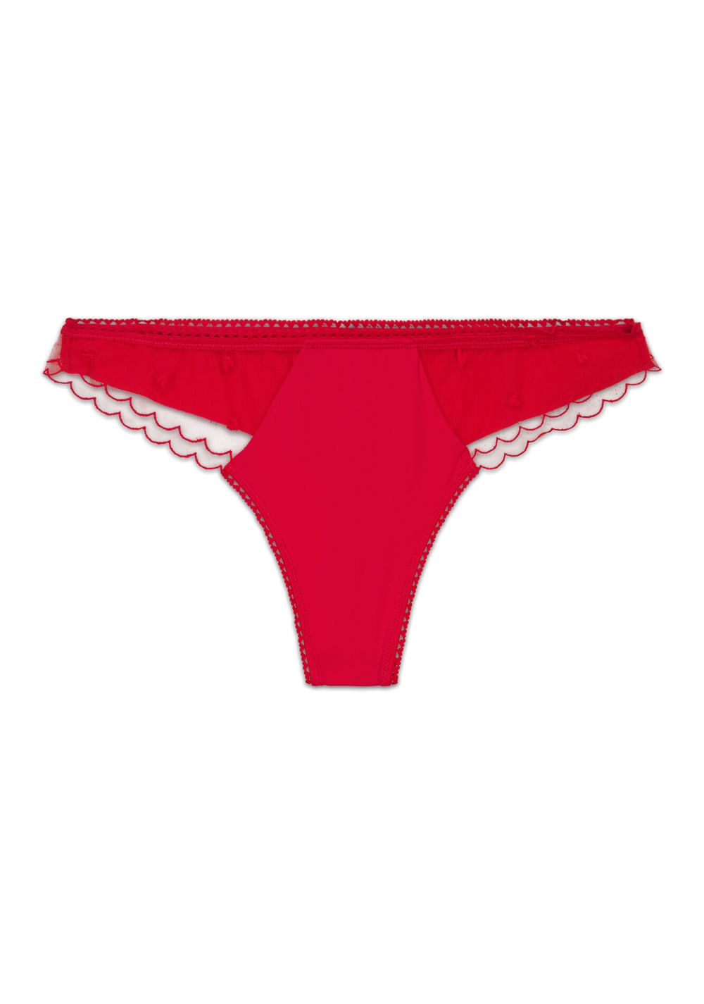 Tanga Ancha Bordada de Tul Women Secret