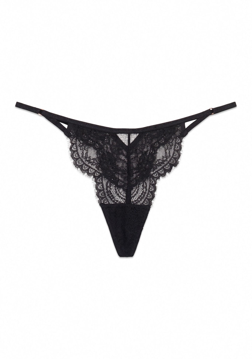 Tanga de Encaje de Lurex Women Secret