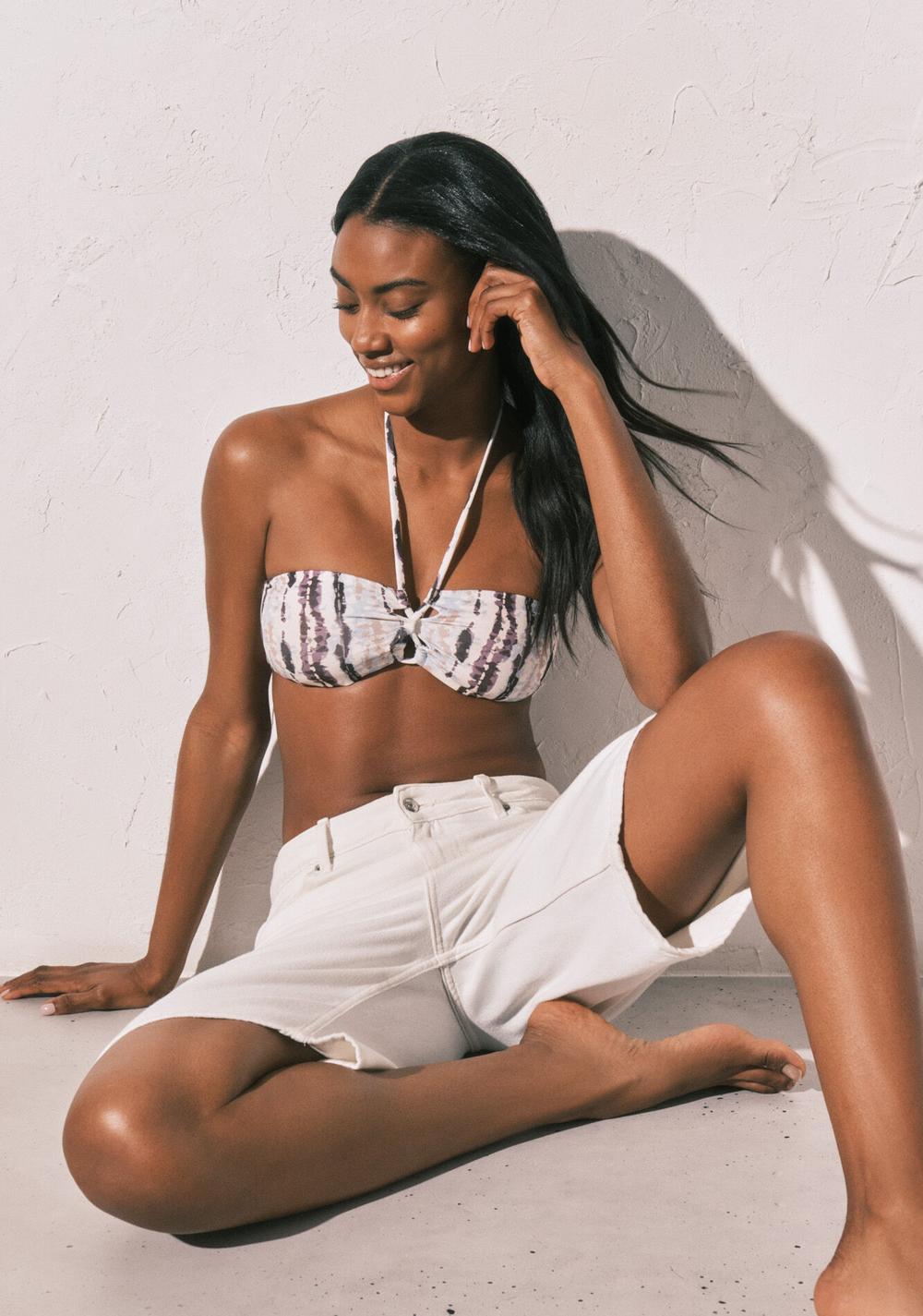 Top de Baño Bandeau Estampado Tie Dye Women Secret