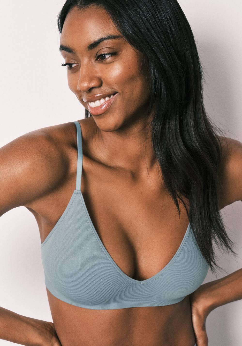 Top Triangular Acanalado sin Costuras Women Secret