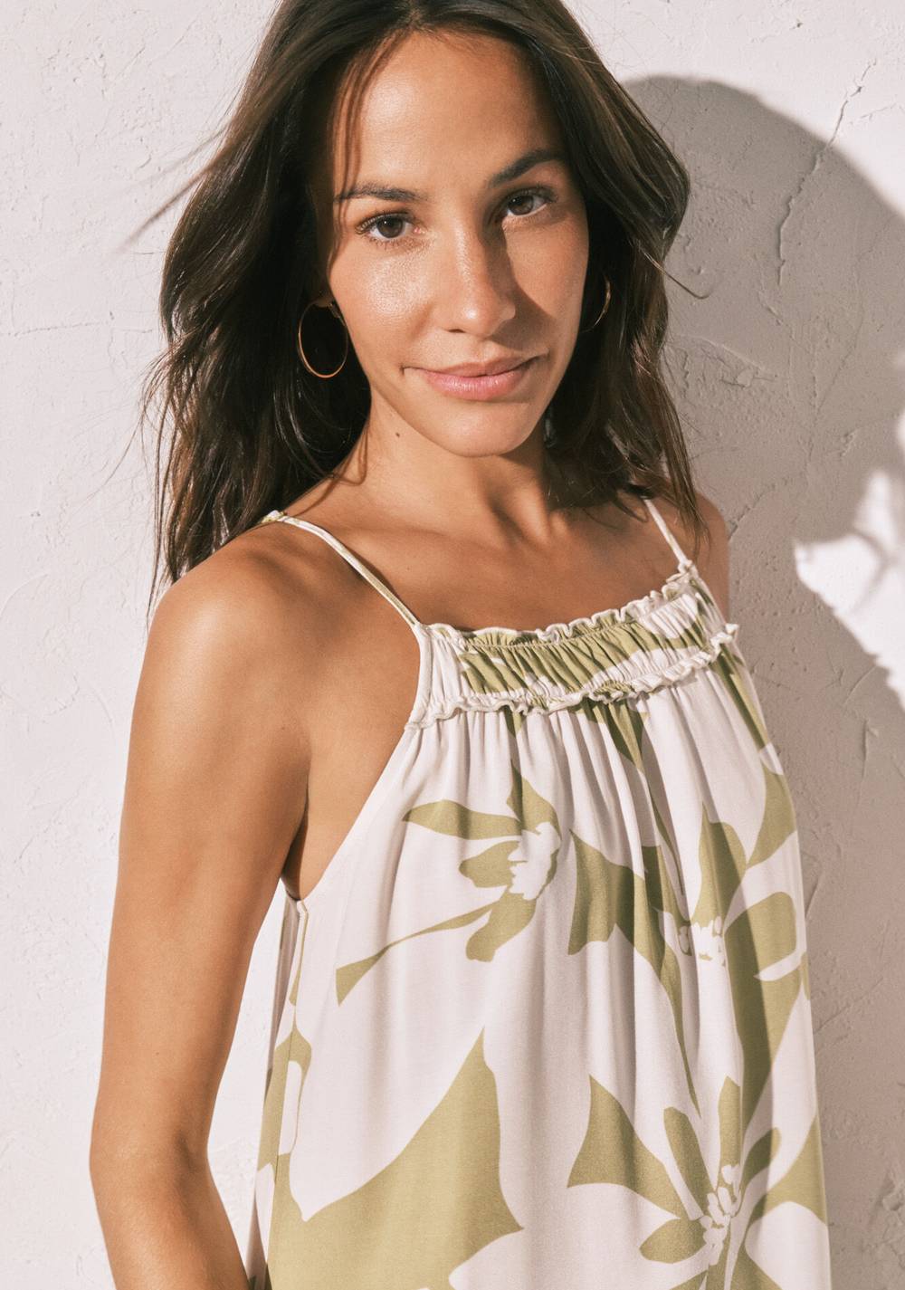 Vestido Largo de Tirantes con Estampado Floral Women Secret