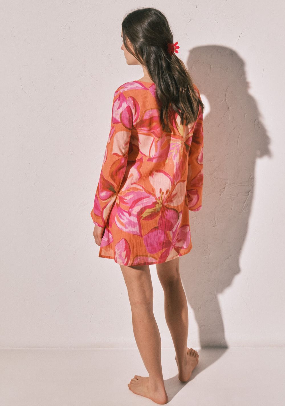 Vestido Túnica Corta Estampado Maxi Floral Women Secret